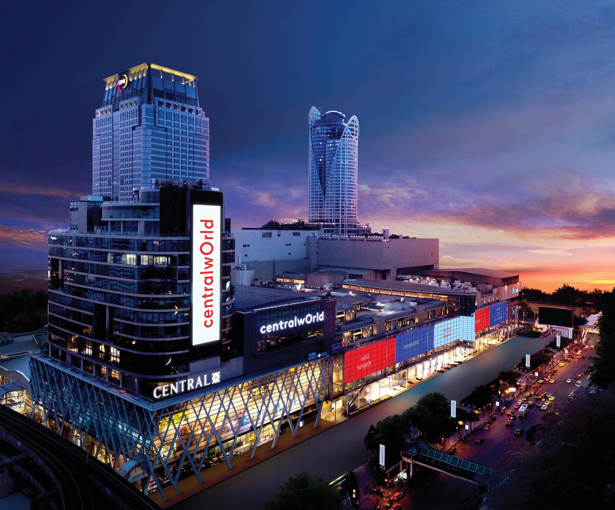 CentralWorld 商场夜景